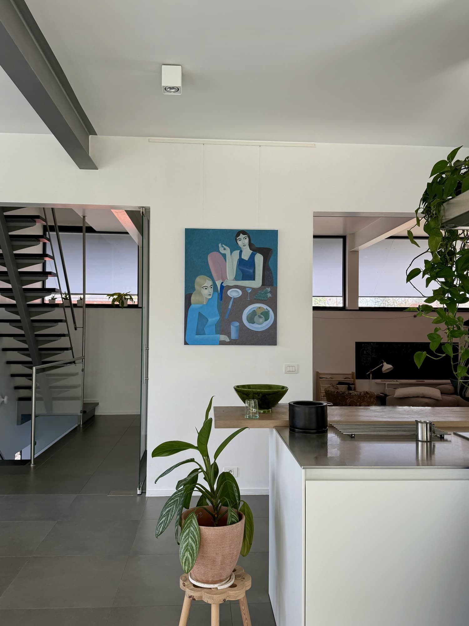 The same wall with the chosen painting in place